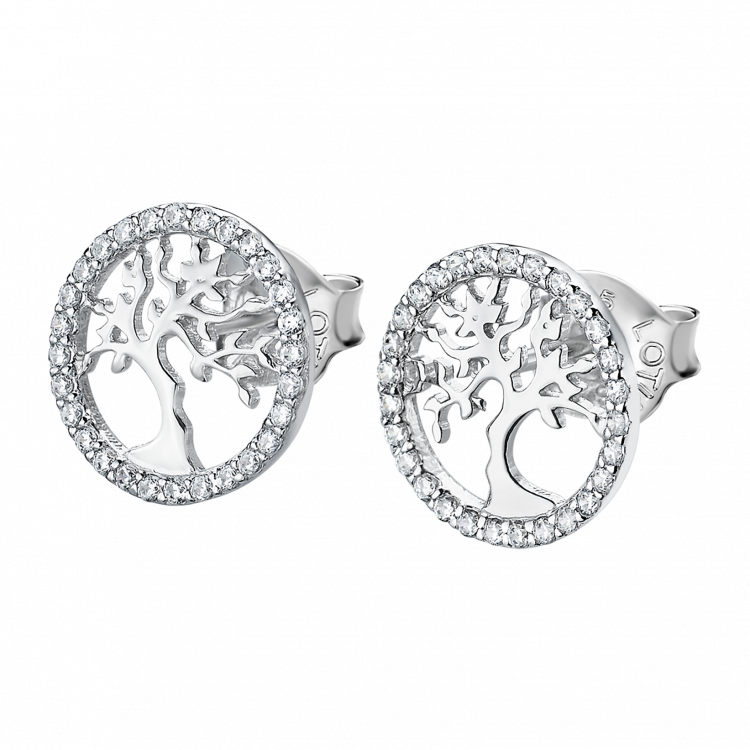 Boucles d'oreilles Lotus Silver