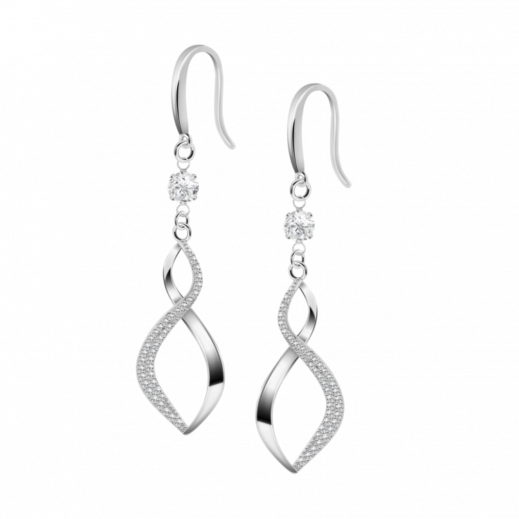 Boucles d'oreilles Lotus Silver