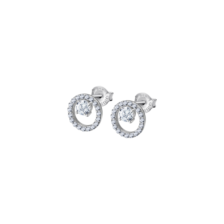 Boucles d'oreilles Lotus Silver