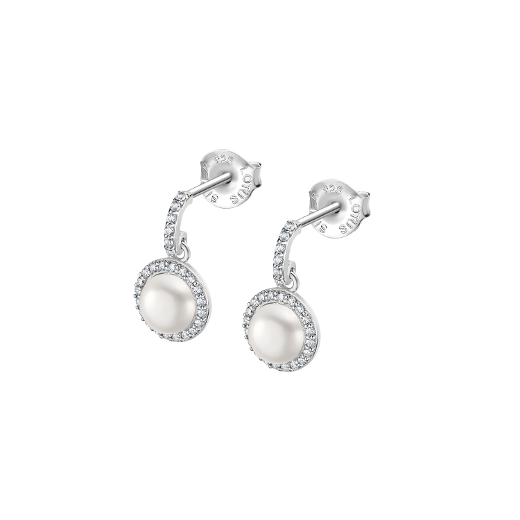 Boucles d'oreilles Lotus Silver