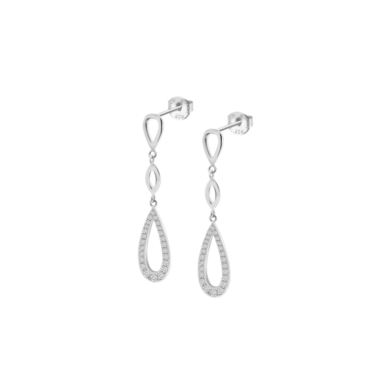 Boucles d'oreilles Lotus Silver