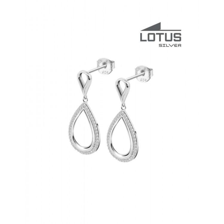 Boucles d'oreilles Lotus Silver