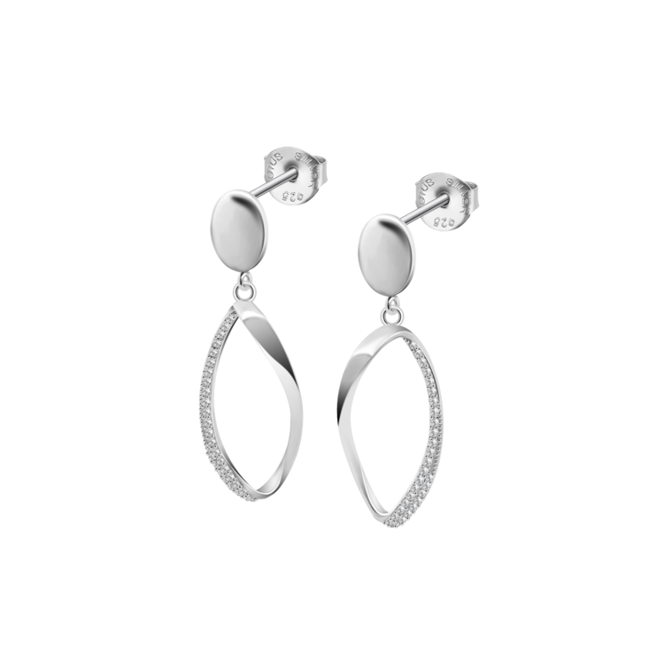 Boucles d'oreilles Lotus Silver