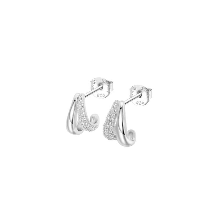 Boucles d'oreilles Lotus Silver